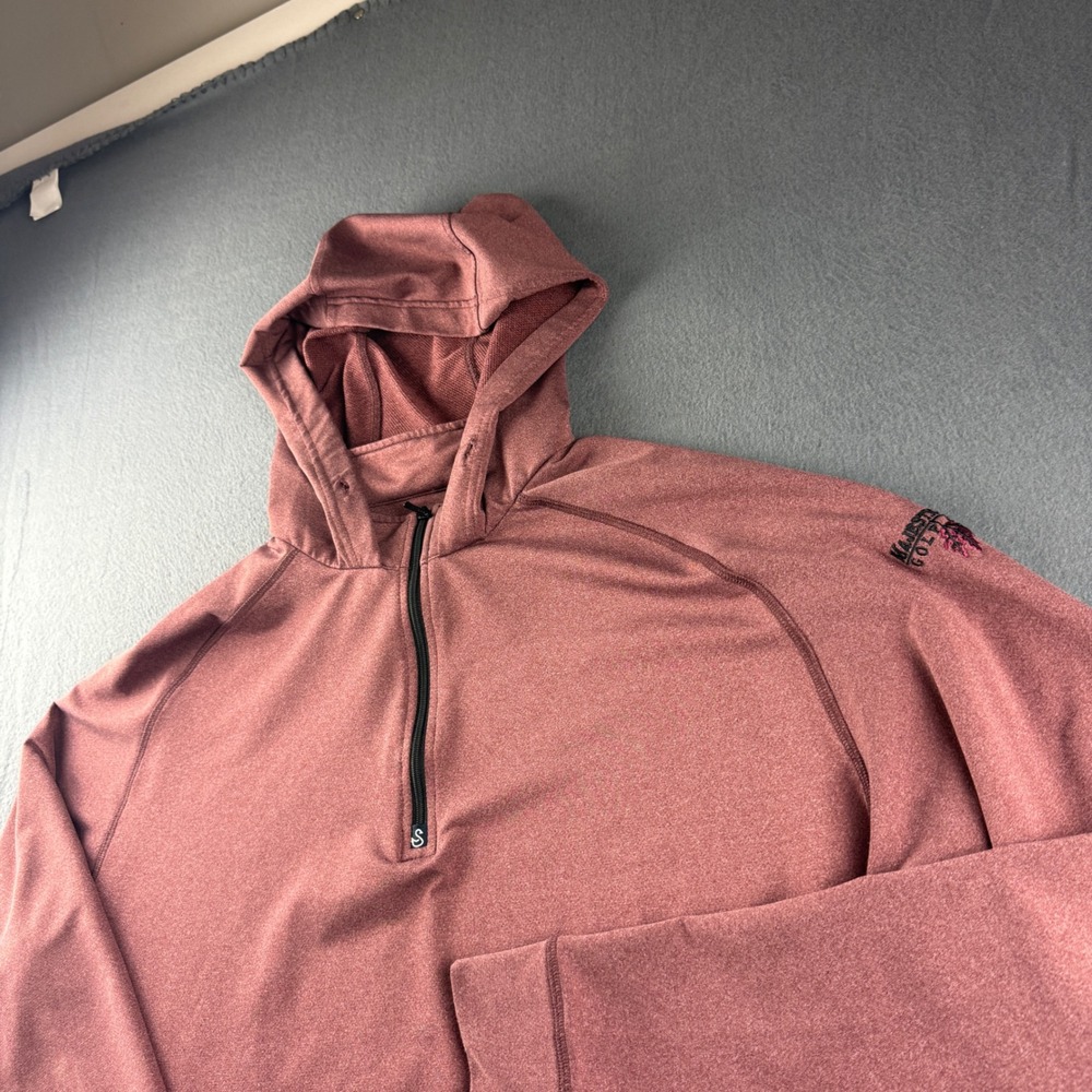 Swannies Hoodie Mens XL Purple 1/4 Zip Stretch Performance Golf Pullover Wicking